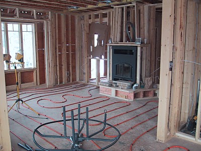 radiant heating under wood flooring